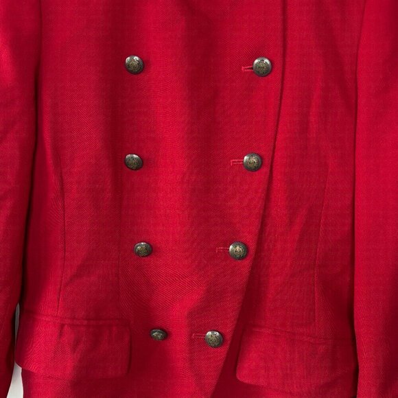 J McLaughlin for Sanyo Women's Vintage Double Breasted Wool Blazer Jacket Size 8 - Picture 3 of 12